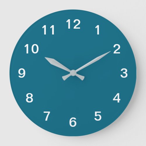 Turquoise Blue Minimalist Acrylic Wall Clock
