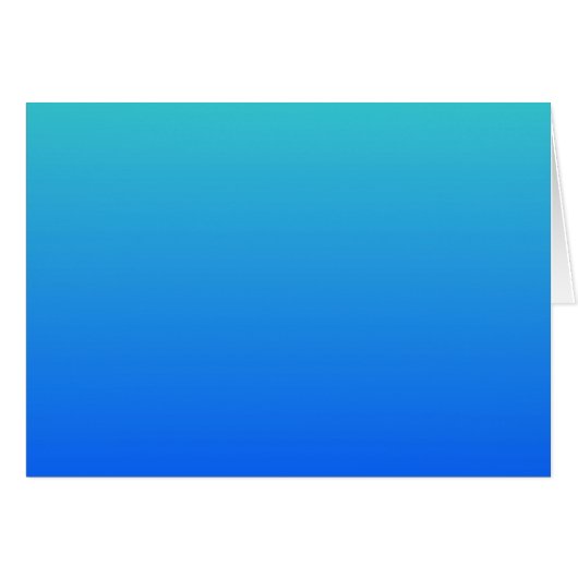 Turquoise Blue Ombre Cards (Front Horizontal)