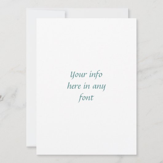 Turquoise Blue Paint Chip (Back)