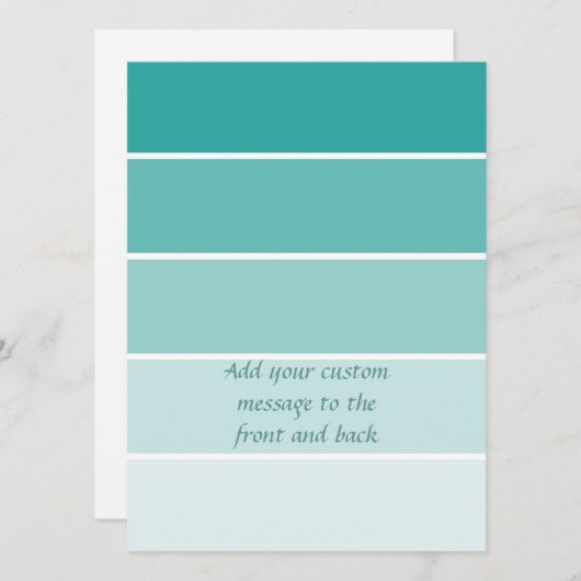 Turquoise Blue Paint Chip (Front/Back)