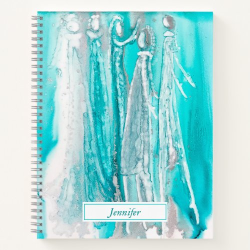 Turquoise Blue Personalized Journal