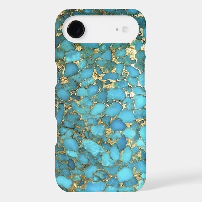 "Turquoise Blue Phone Case" Case-Mate iPhone Case (Back)