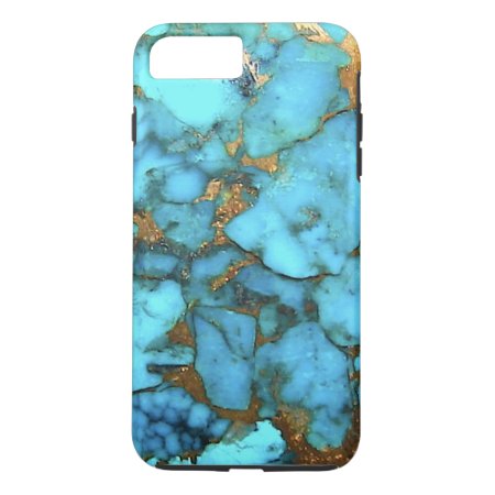 "turquoise Blue Phone Case" Iphone 8 Plus/7 Plus Case