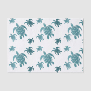 Turquoise Blue Sea Turtle Marine Tissue Paper