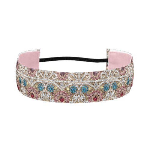 turquoise blue silver gold burgundy pink bohemian athletic headband