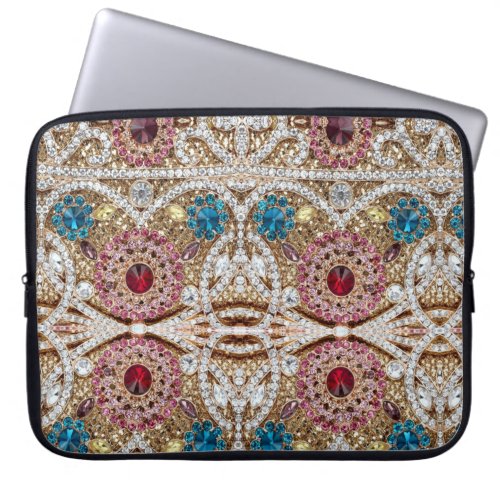 turquoise blue silver gold burgundy pink bohemian laptop sleeve