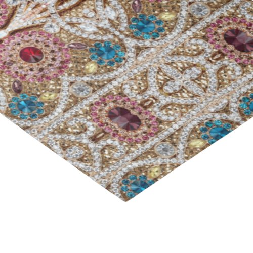 turquoise blue silver gold burgundy pink bohemian tissue paper