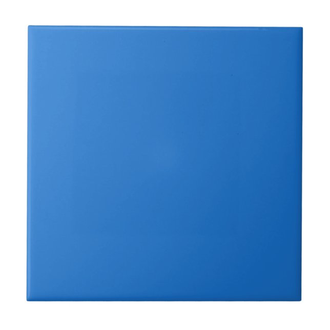 Turquoise Blue Solid Color Tile (Front)