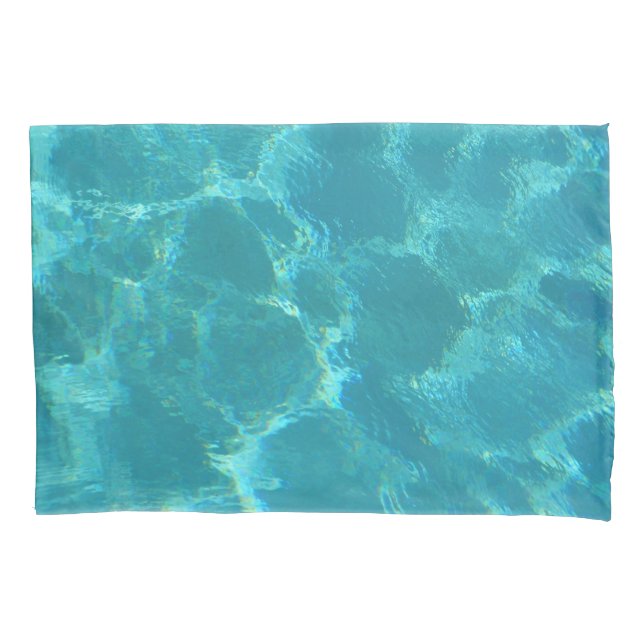 Turquoise Blue Water Pillowcase (Front)