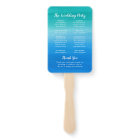 Turquoise Blue Watercolor Palm Tree Beach Wedding