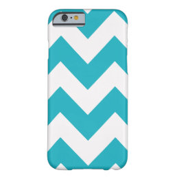 Turquoise Bold Chevron Barely There iPhone 6 Case