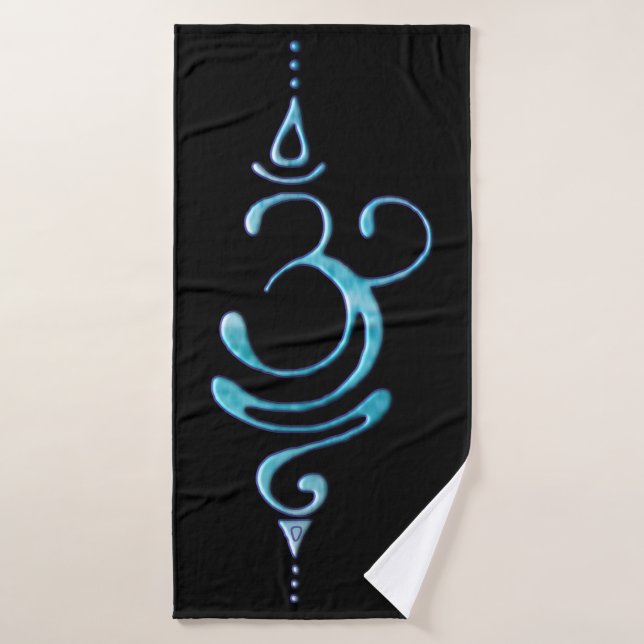 Turquoise Breathe  Bath Towel (Bath Towel)