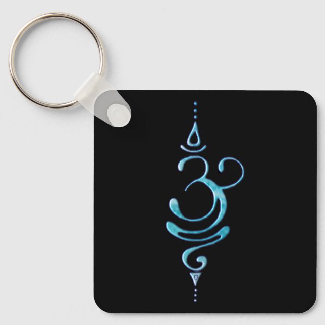 Turquoise Breathe  Keychain (Front)