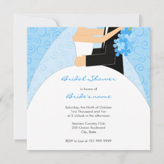 Turquoise Bridal Shower Invitations