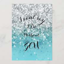 Turquoise Bridesmaid Invitation