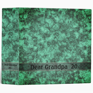 Turquoise bright marble pattern 3 ring binder