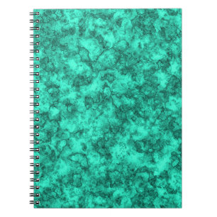 Turquoise bright marble pattern notebook