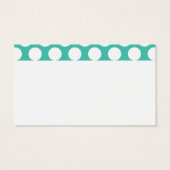 Turquoise & Brown | Big Polka Dots Monogrammed (Back)