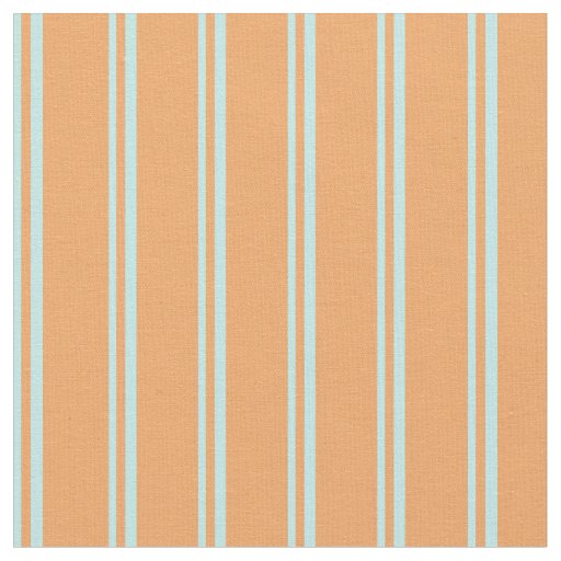 Turquoise & Brown Striped Pattern Fabric