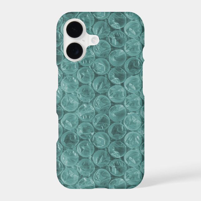 Turquoise bubble wrap pattern Case-Mate iPhone case (Back)