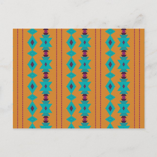 Turquoise Burnt Postcard (Front)
