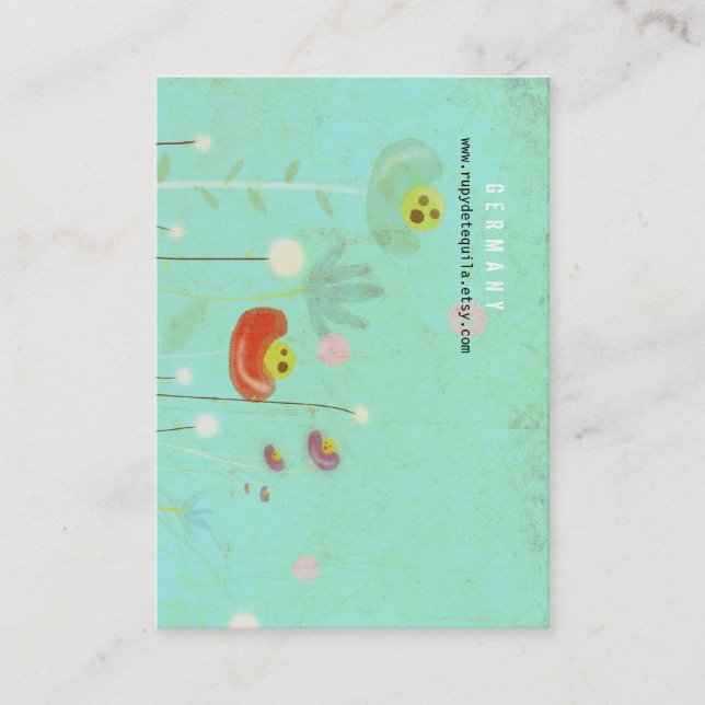 Turquoise Business Card (Front)