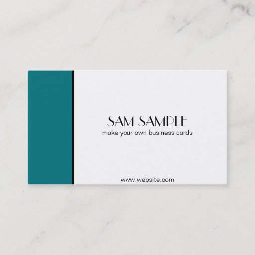 Customizable Turquoise Business Card