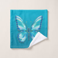 Custom Polka Dot Butterfly Kitchen Towel - Poly Cotton w/ Name or Text