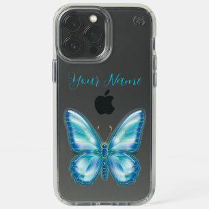 Turquoise Butterfly Speck iPhone 13 Pro Max Case