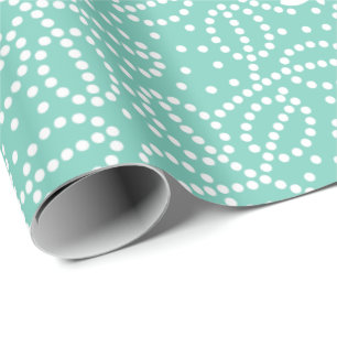 Turquoise Butterfly Wrapping Paper
