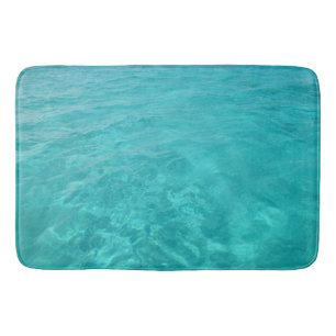 Turquoise Caribbean Sea Bath Mat