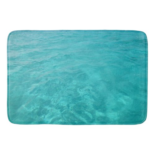 Turquoise Caribbean Sea Bath Mat