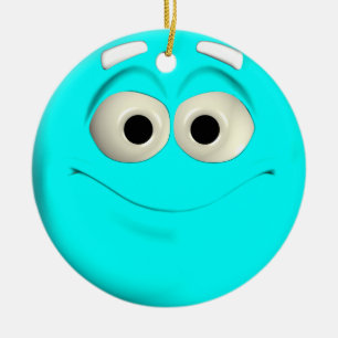 Turquoise Ceramic Ornament