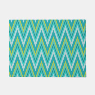 Turquoise Chevron Doormat