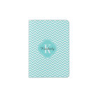 Turquoise Chevron Monogram