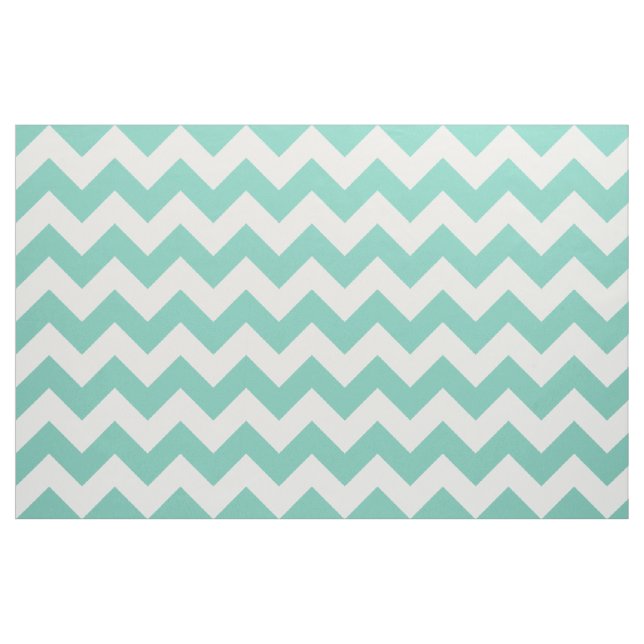 Turquoise Chevron Zigzag Fabric (Yard)