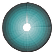 Turquoise Christmas Candy Tree Skirt by Janz