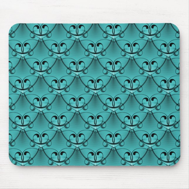 Turquoise Classic Glam Mousepad (Front)