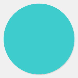 Turquoise Classic Round Sticker