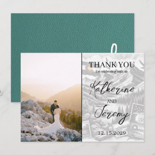 Turquoise Colorado Passport Thank You Card