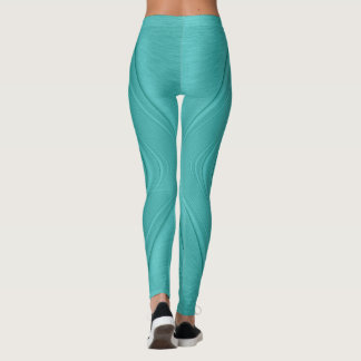 Turquoise Contour Leggings