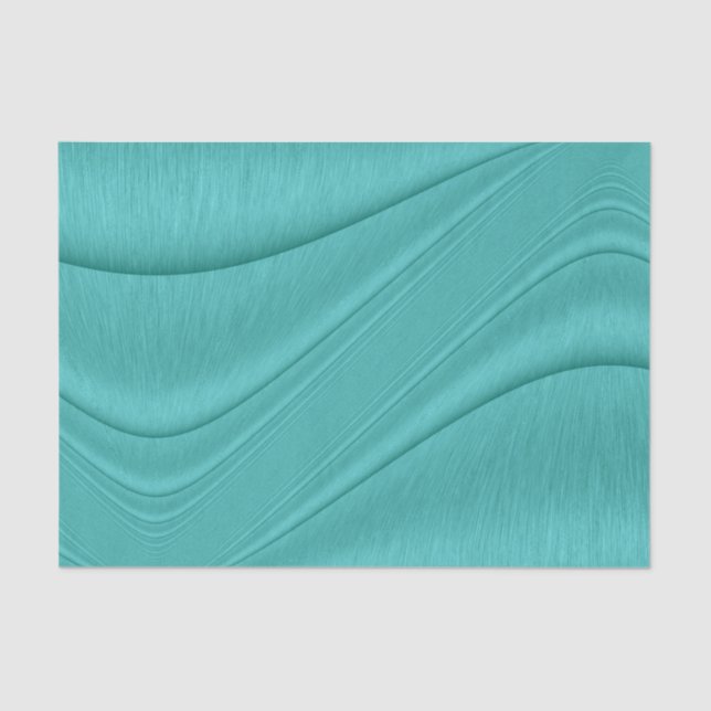 Turquoise Contour Tissue Paper (Front)