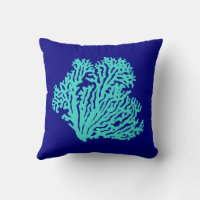 Navy and turquoise throw pillows on sale