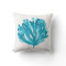 Turquoise Coral Pillow