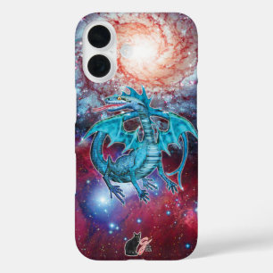 Turquoise Cosmic Dragon Case-Mate iPhone Case