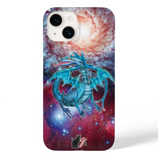 Turquoise Cosmic Dragon Case-Mate iPhone Case