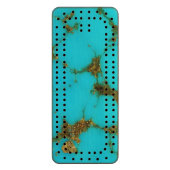 "Turquoise Cribbage Board" (Front Vertical)