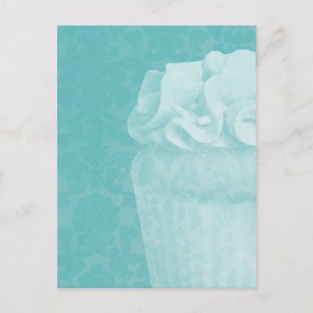 Turquoise Cupcake Post Card by AllyJCat at Zazzle