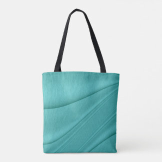 Turquoise Curvature Tote Bag