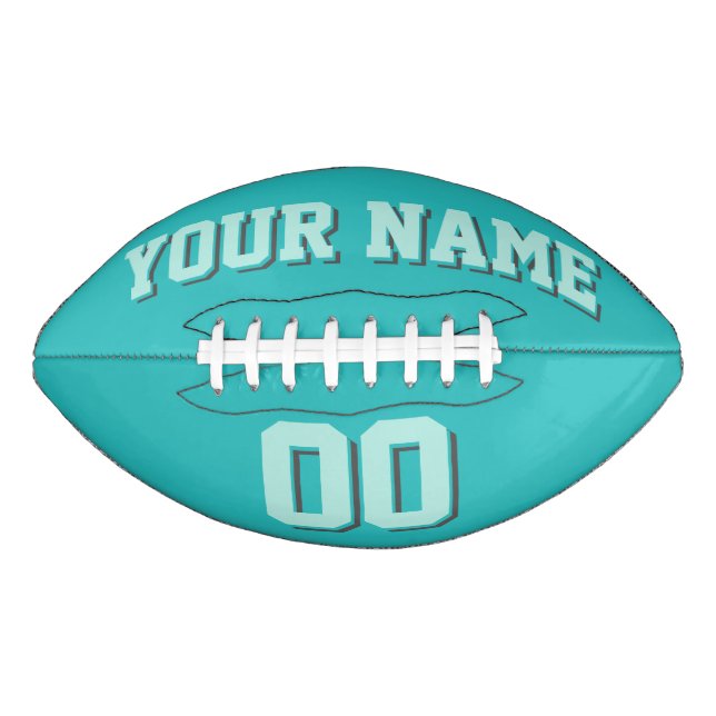 TURQUOISE Custom Football (Front)